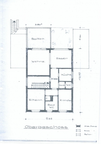 Exp. 1628 Grundriss I.OG